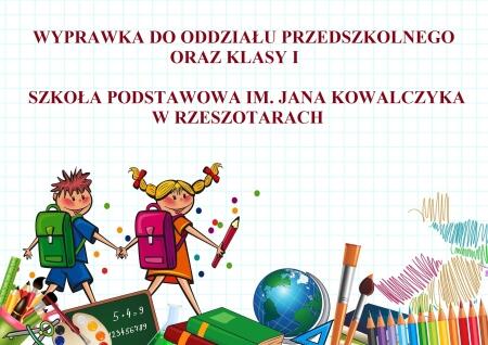 WYPRAWKA DO ODDZIAŁU PRZEDSZKOLNEGO ORAZ KLASY I