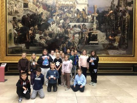 Wycieczka klasy III do Muzeum w Sukiennicach.